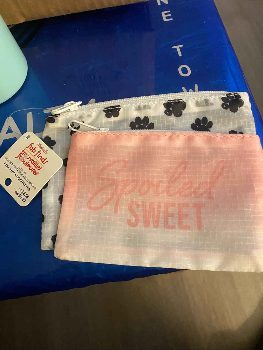 Spoiled Sweet Pink Zip Pouch Set - Women Bags